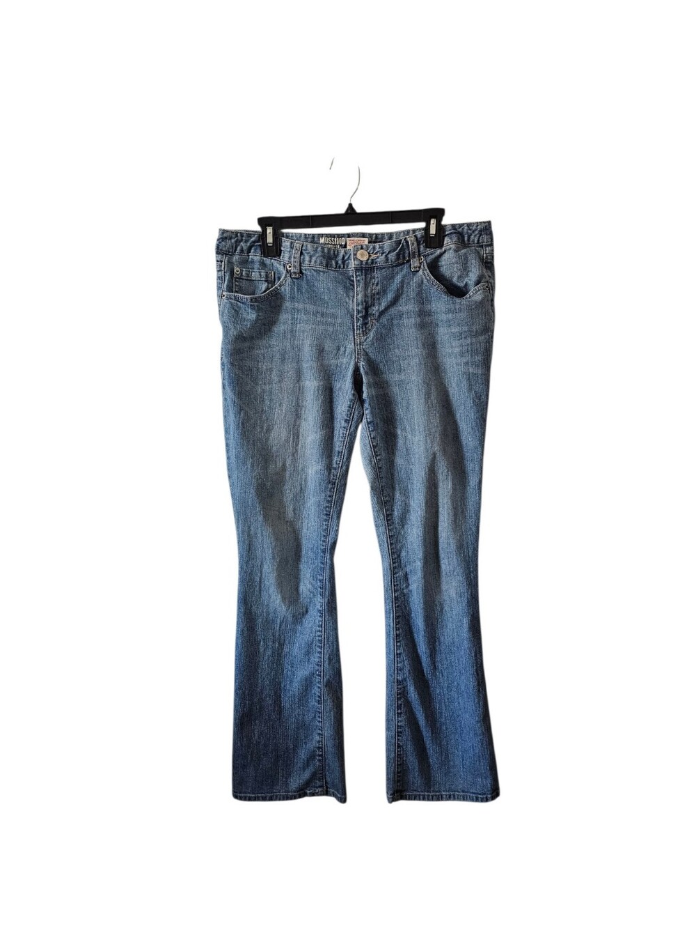 Vintage Mossimo Supply Co Slim Bootcut Jeans Womens 15S C Short Blue Y2K Denim